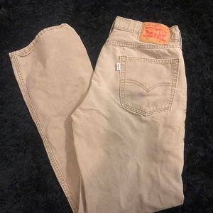 Levis 514 straight fit khaki jeans mens 32x30 actual size 31 trusted seller